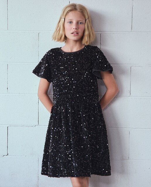 Imagen 0 de Vestido terciopelo lentejuela