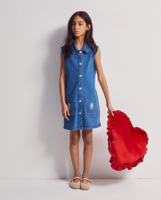 Imagen 0 de Vestido denim bolsillos