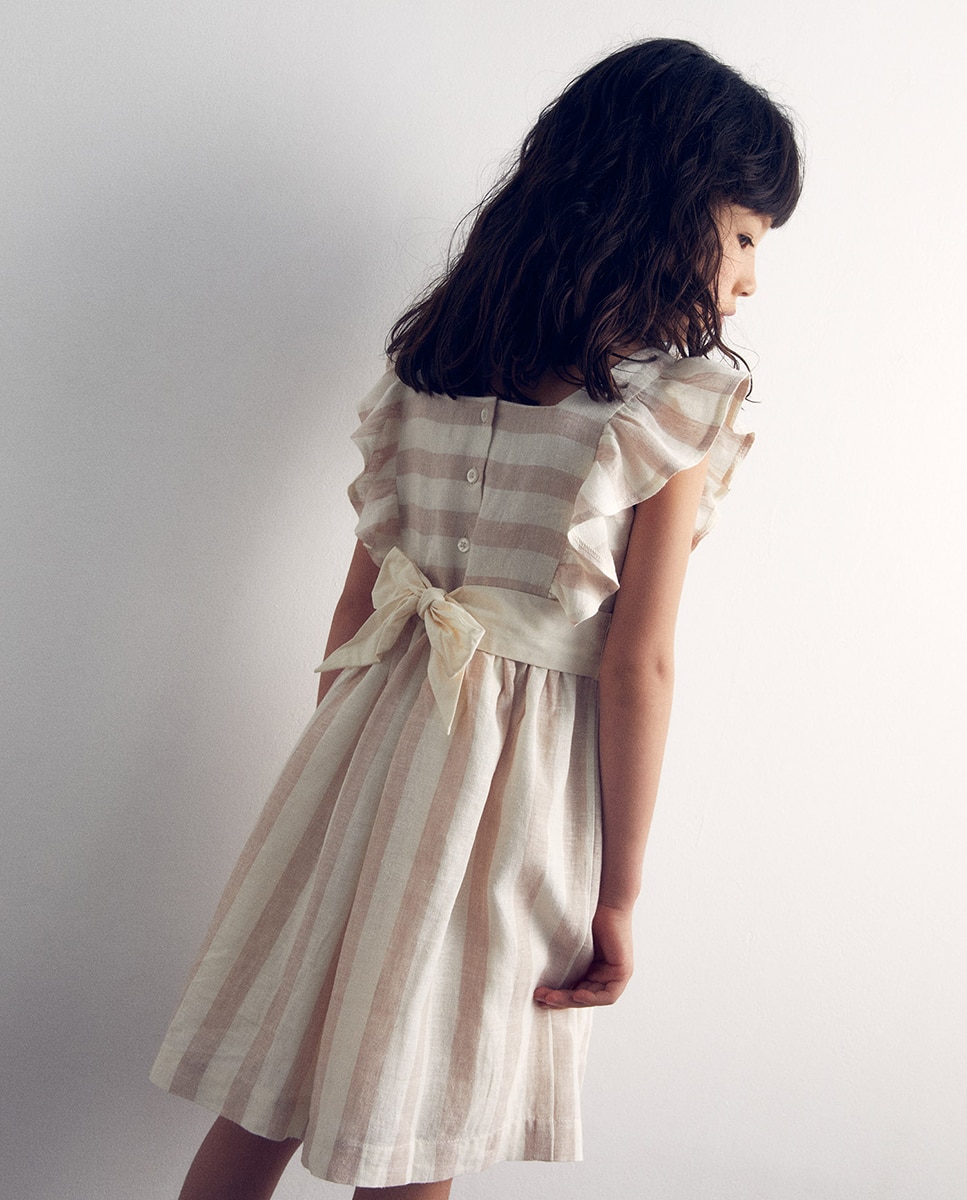 Vestido de Linho Sfera Cru-3