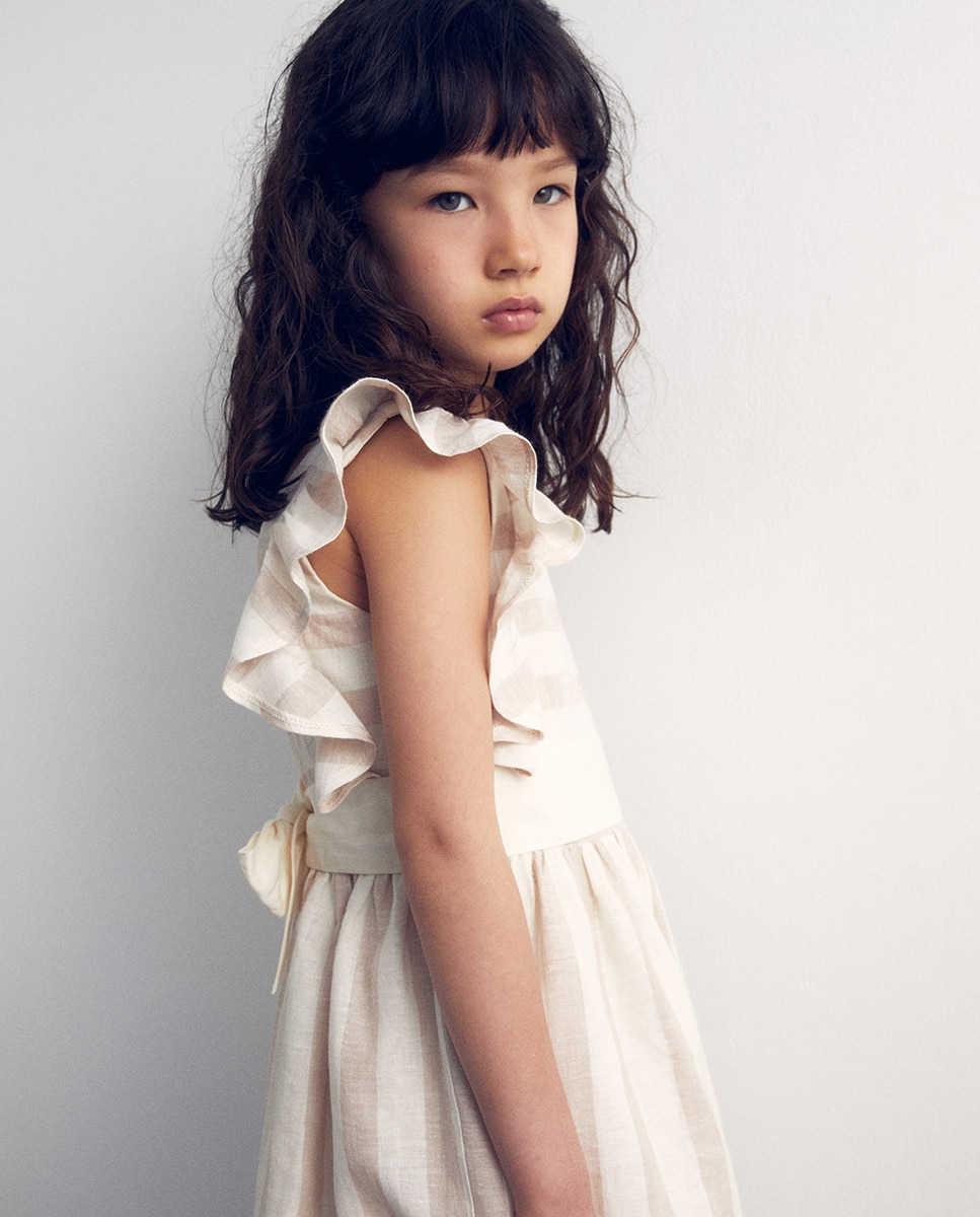 Vestido de Linho Sfera Cru-4