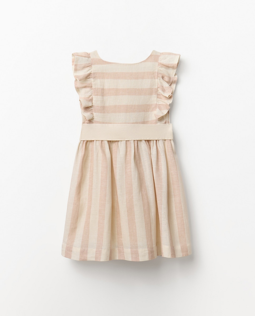 Vestido de Linho Sfera Cru-5