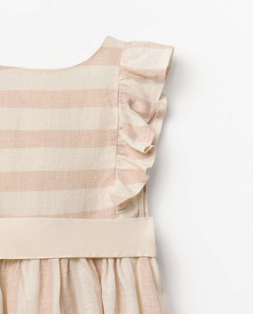 Vestido de Linho Sfera Cru-6