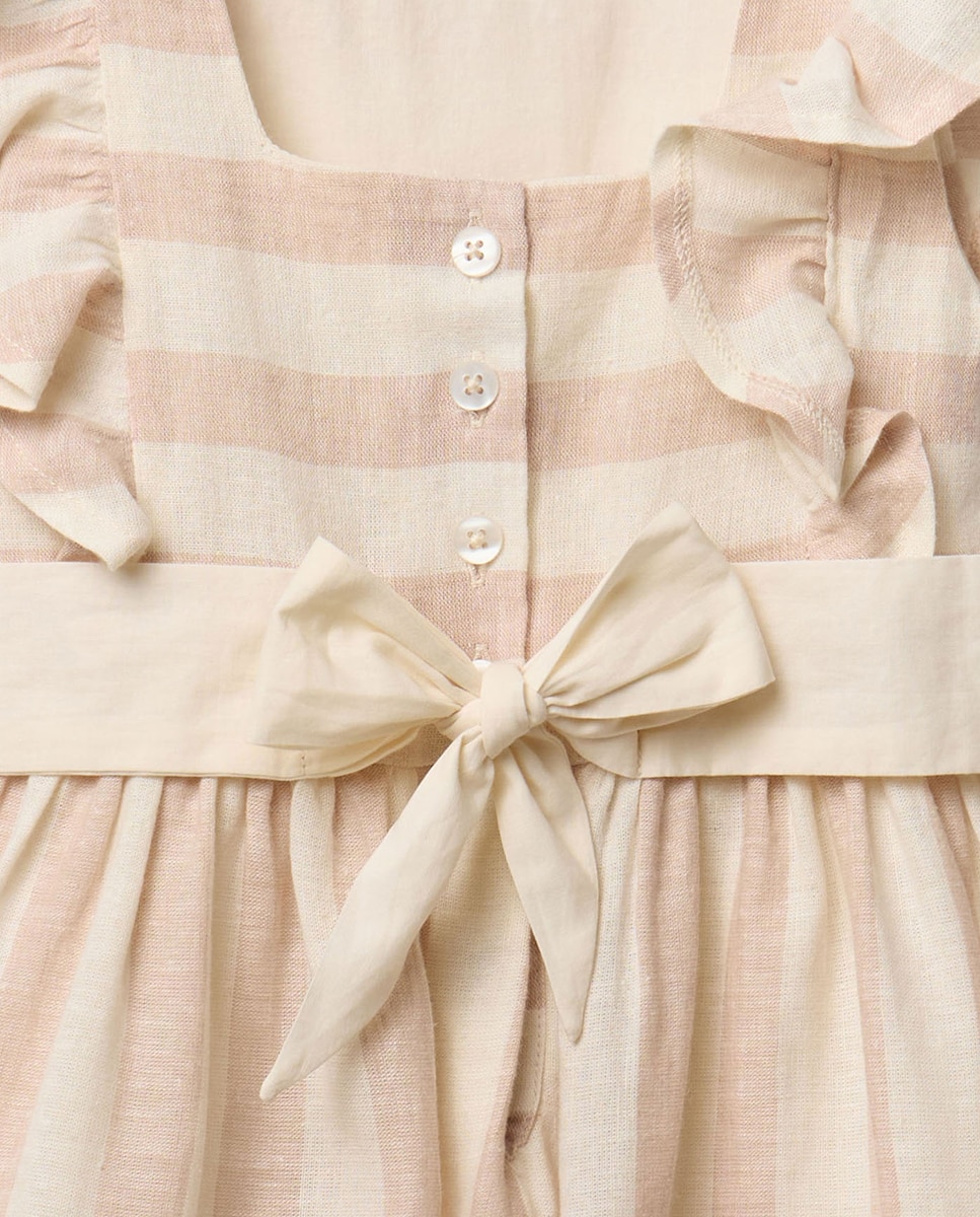 Vestido de Linho Sfera Cru-7