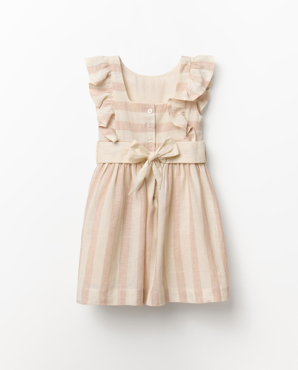 Vestido de Linho Sfera Cru-8