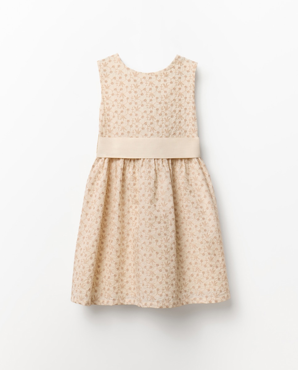 Vestido bordado Sfera Cru-5