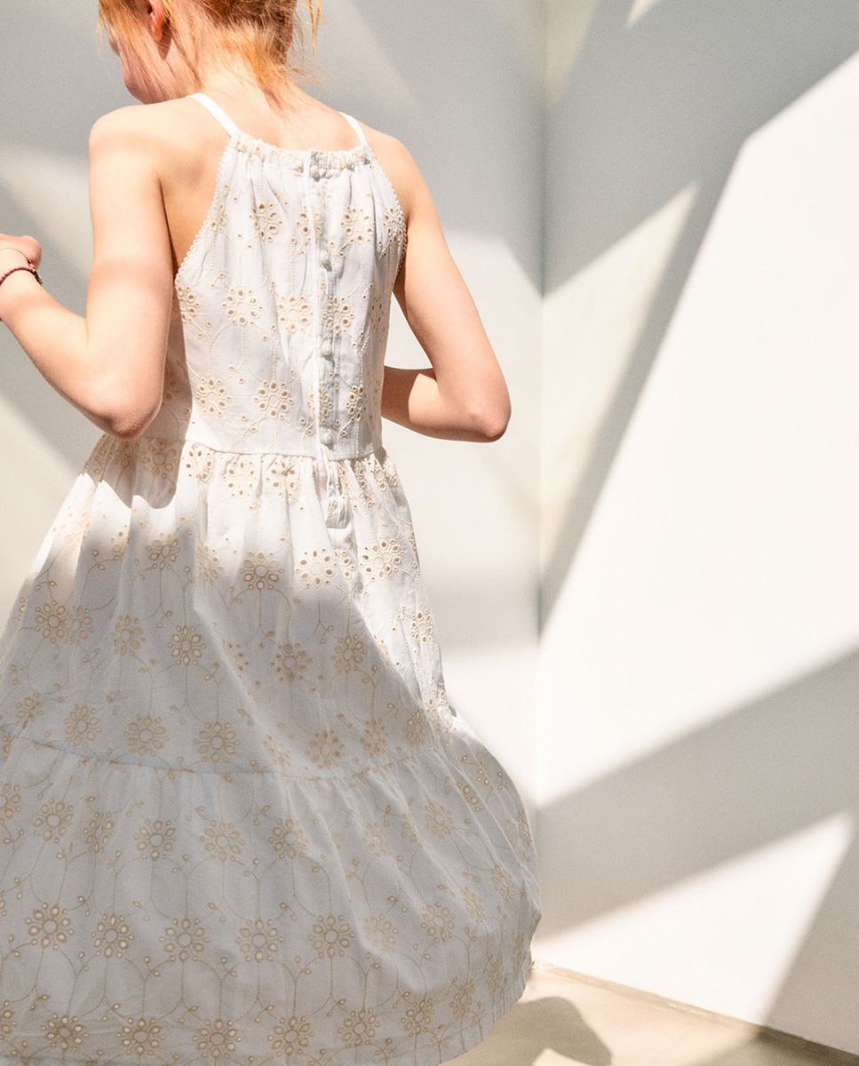 Vestido com Ilhós Sfera Cru-4