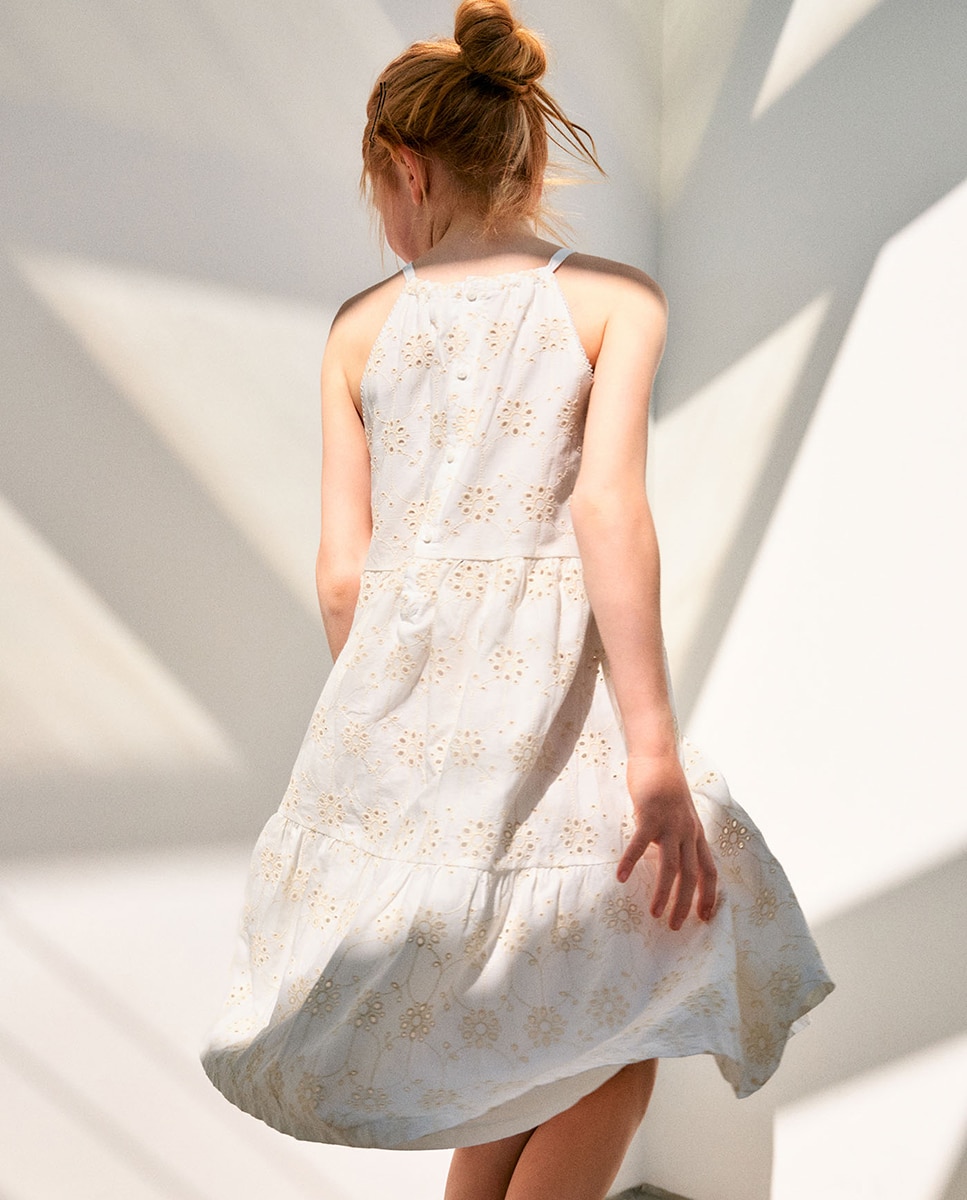 Vestido com Ilhós Sfera Cru-5