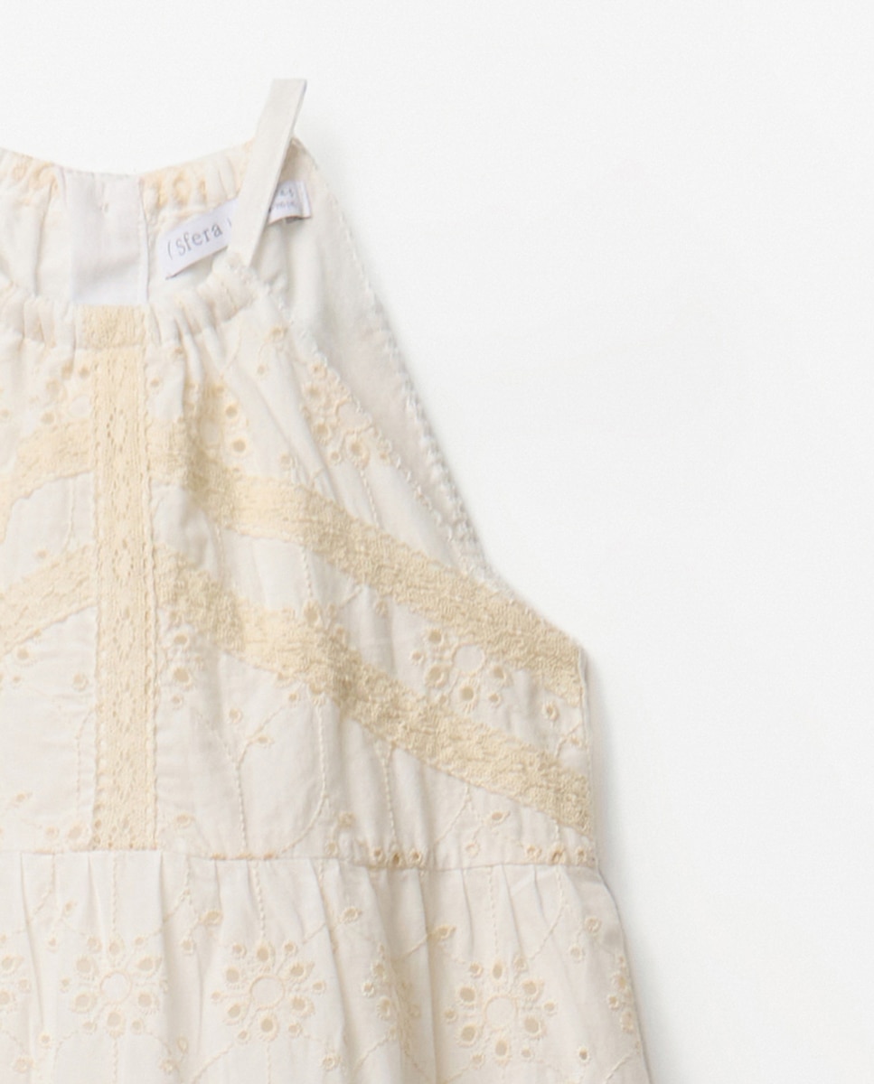 Vestido com Ilhós Sfera Cru-10