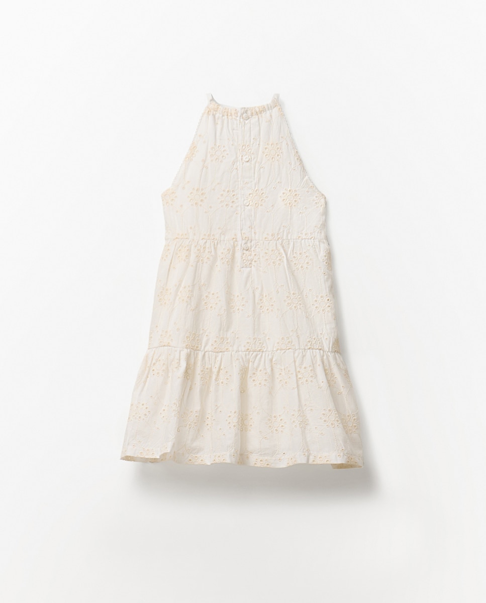 Vestido com Ilhós Sfera Cru-12