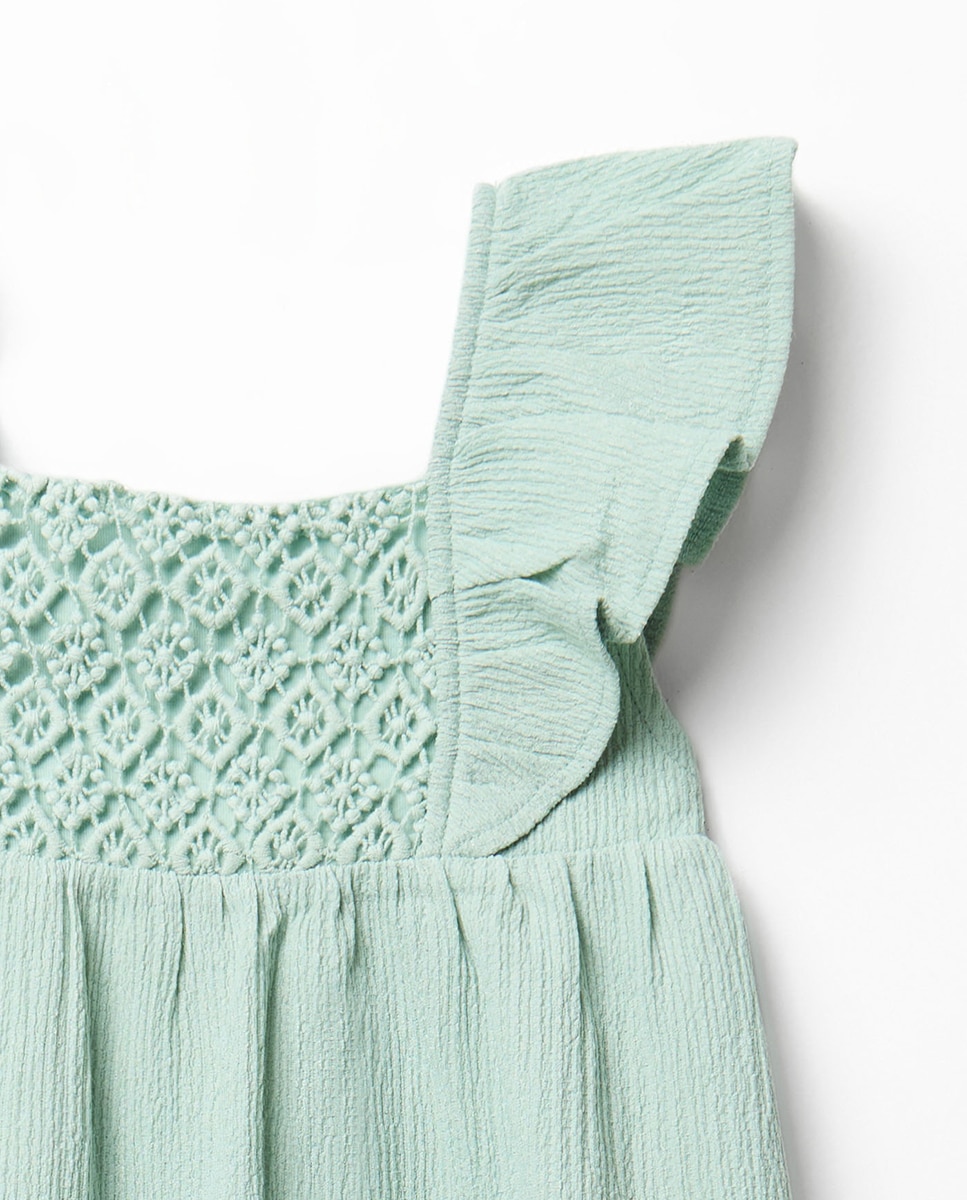 Vestido Liso com Estrutura Sfera Verde-2