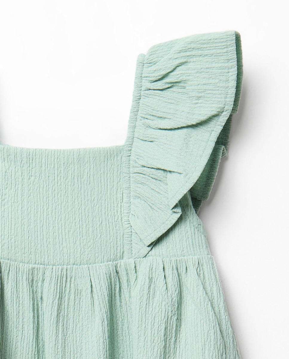Vestido Liso com Estrutura Sfera Verde-3