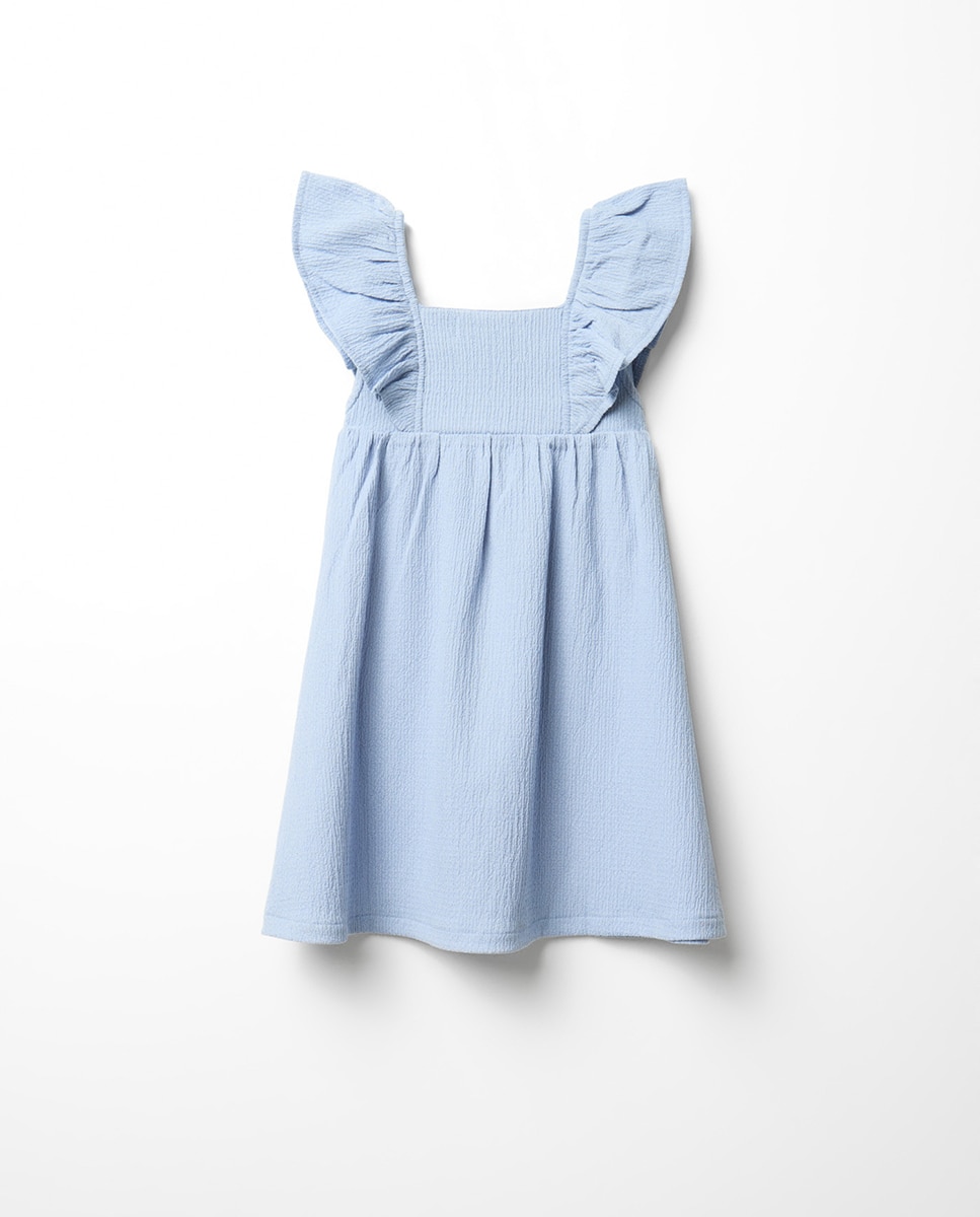 Vestido Liso com Estrutura Sfera Azul-4