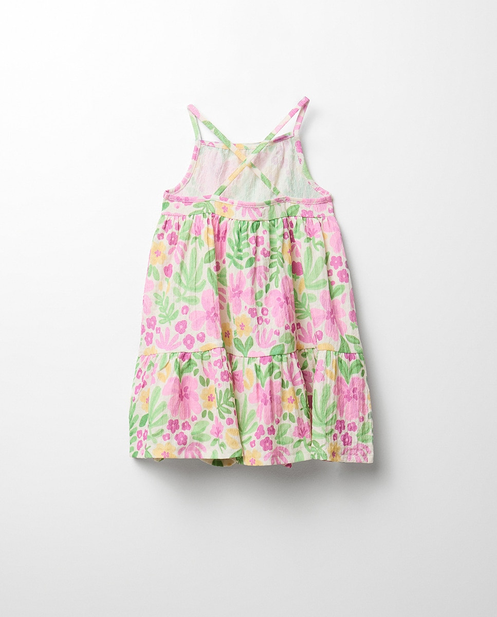 Vestido com Textura Flor Sfera Branco-8