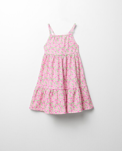 Imagen 0 de Vestido textura flor