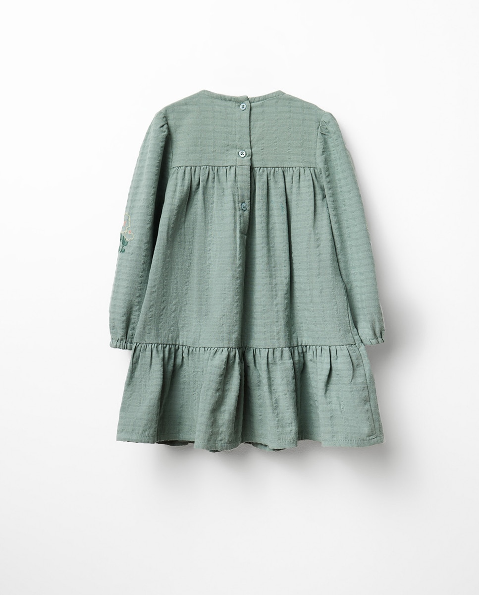 Vestido Dobby Sfera 530 Verde Escuro-4