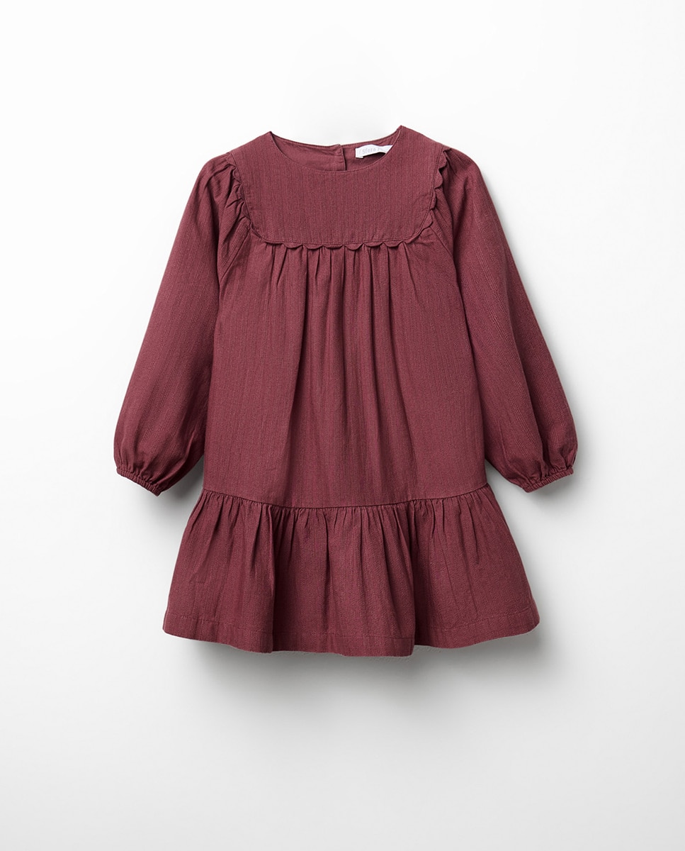 Imagem 0 de Vestido Dobby com Fantasia