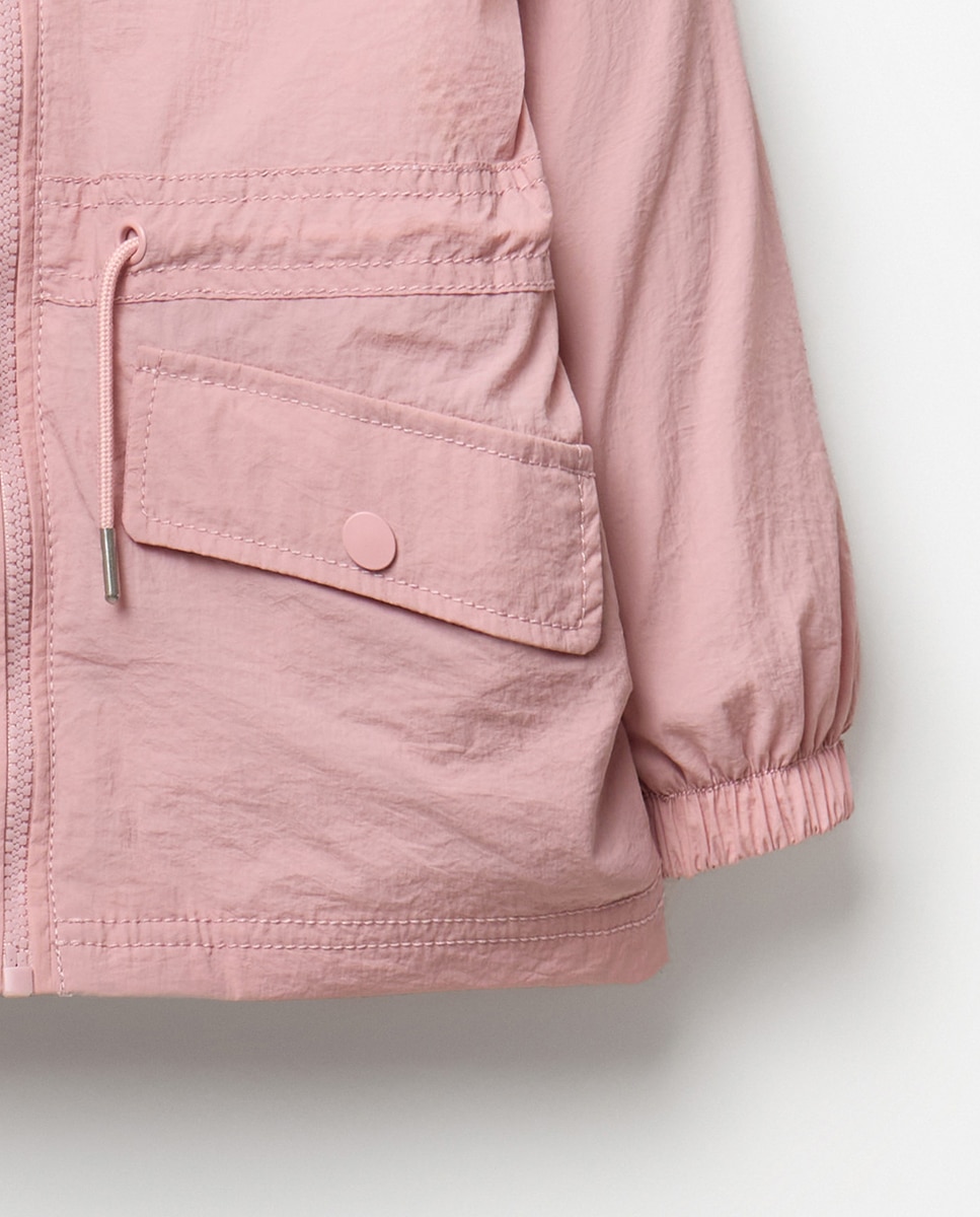 Casaco Desportivo com Capuz Sfera Rosa-3
