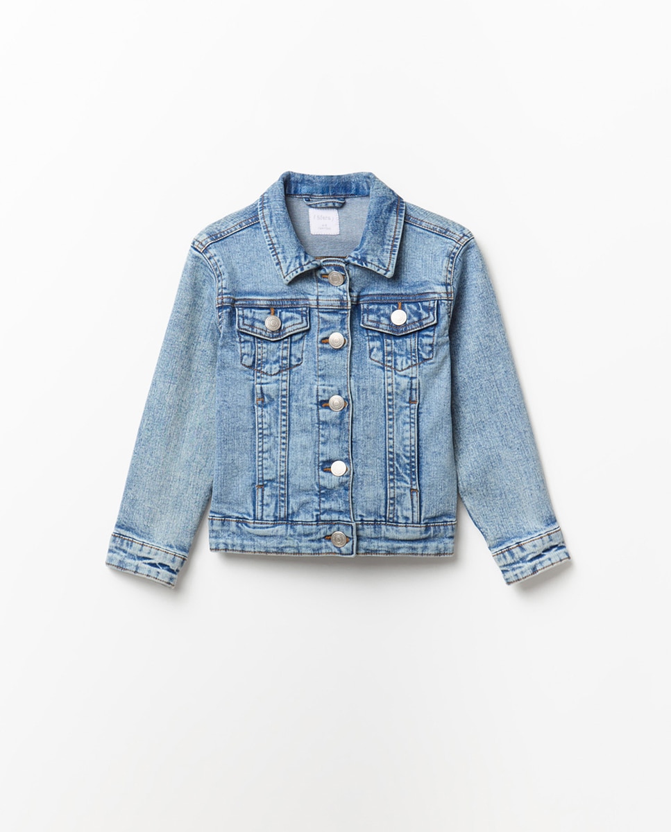 Blusão de Ganga Azul-claro-1