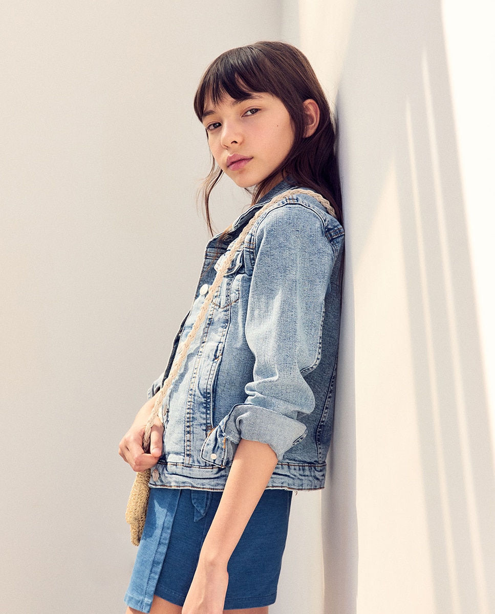 Blusão de Ganga Azul-claro-2