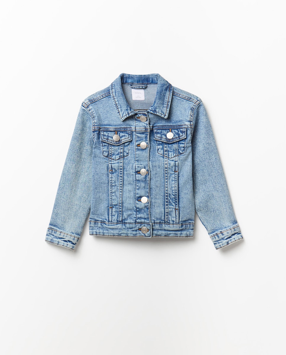 Blusão de Ganga Azul-claro-1