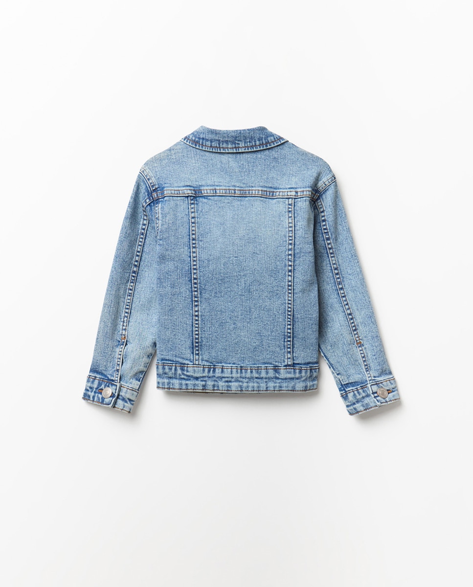 Blusão de Ganga Azul-claro-5