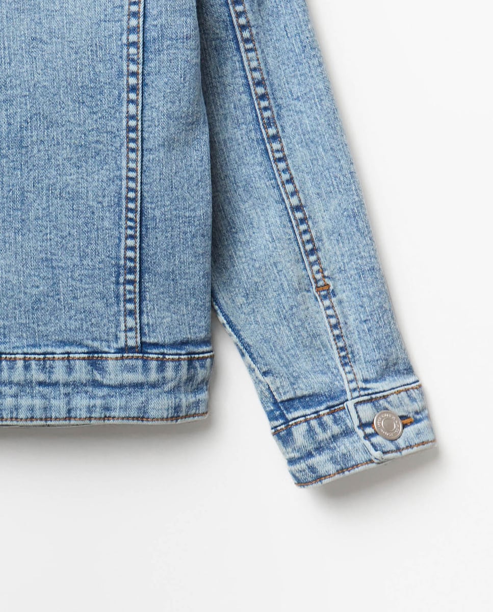 Blusão de Ganga Azul-claro-4