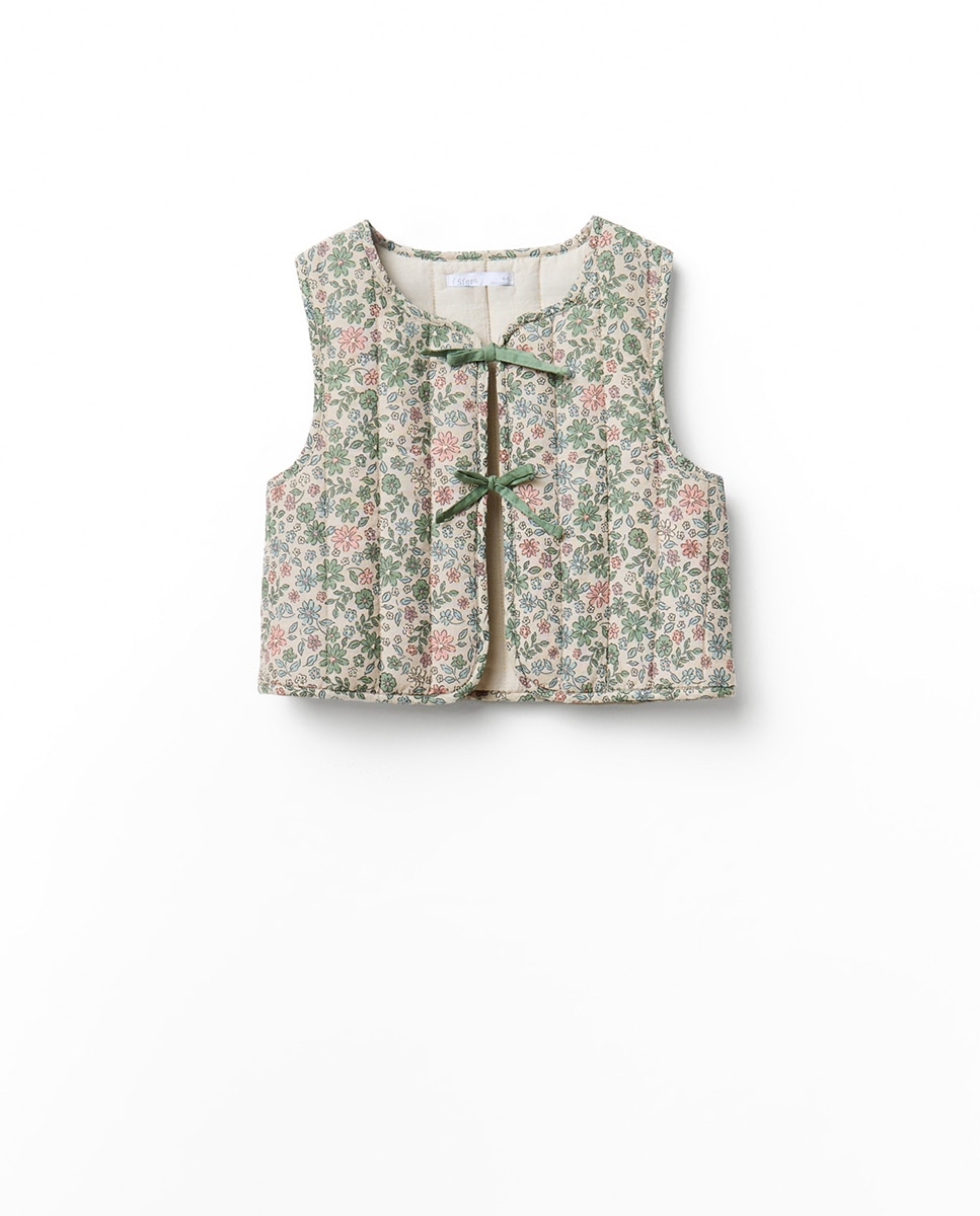 Imagem 0 de Colete Acolchoado com Estampado