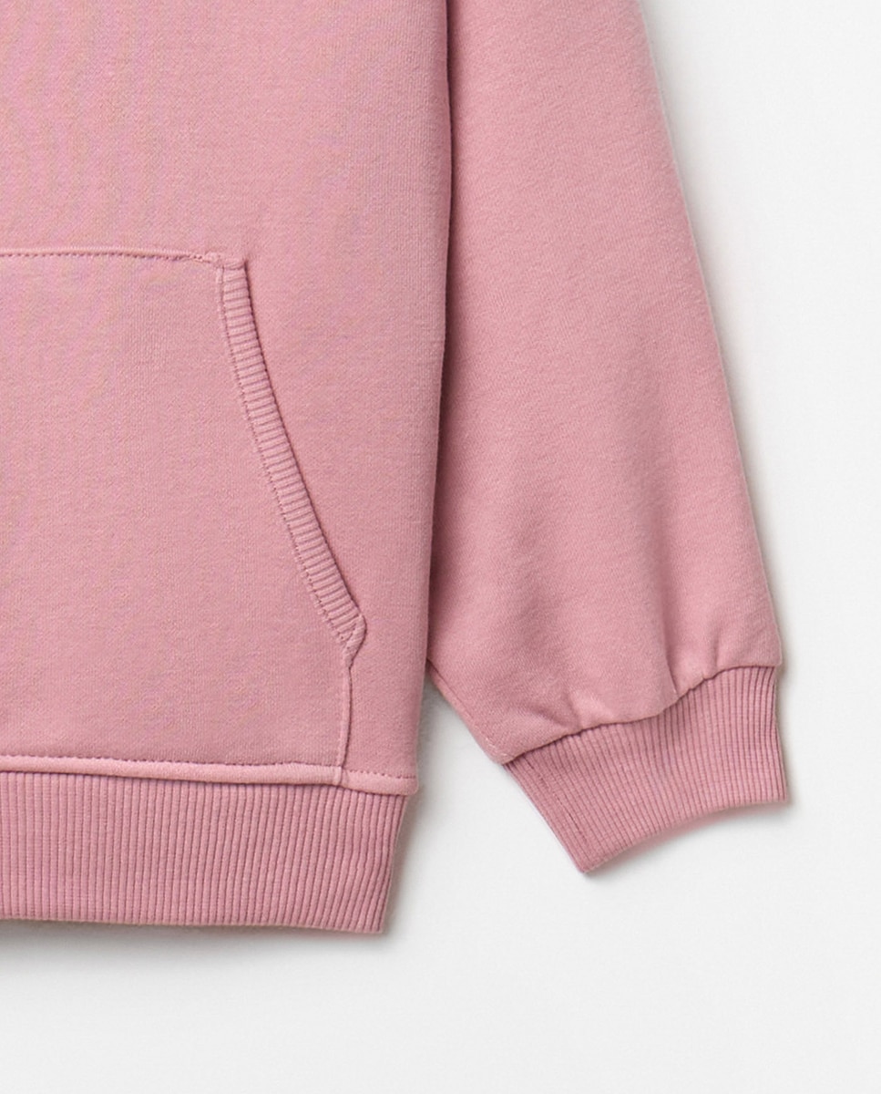 Sudadera abierta lisa - Sfera - Rosa Rosa-3