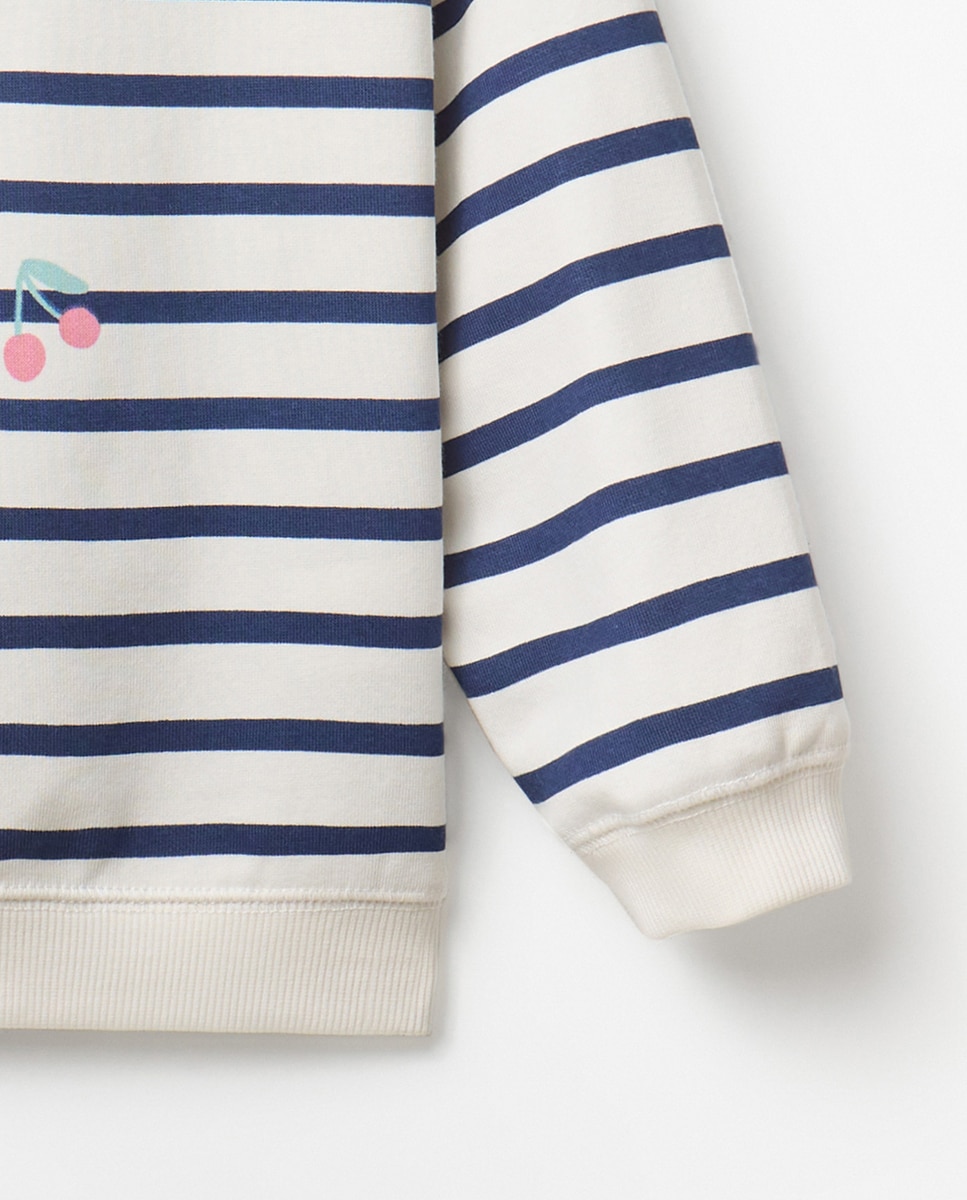 Sweatshirt às riscas Sfera Cru-6