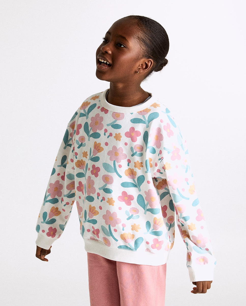 Imagem 0 de Sweatshirt com Estampado Floral
