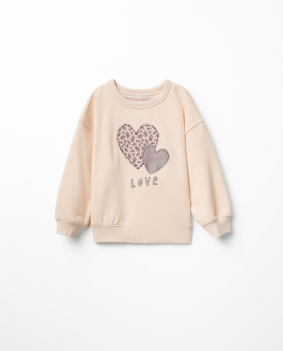 Imagem 0 de Sweatshirt com Motivo de Coração