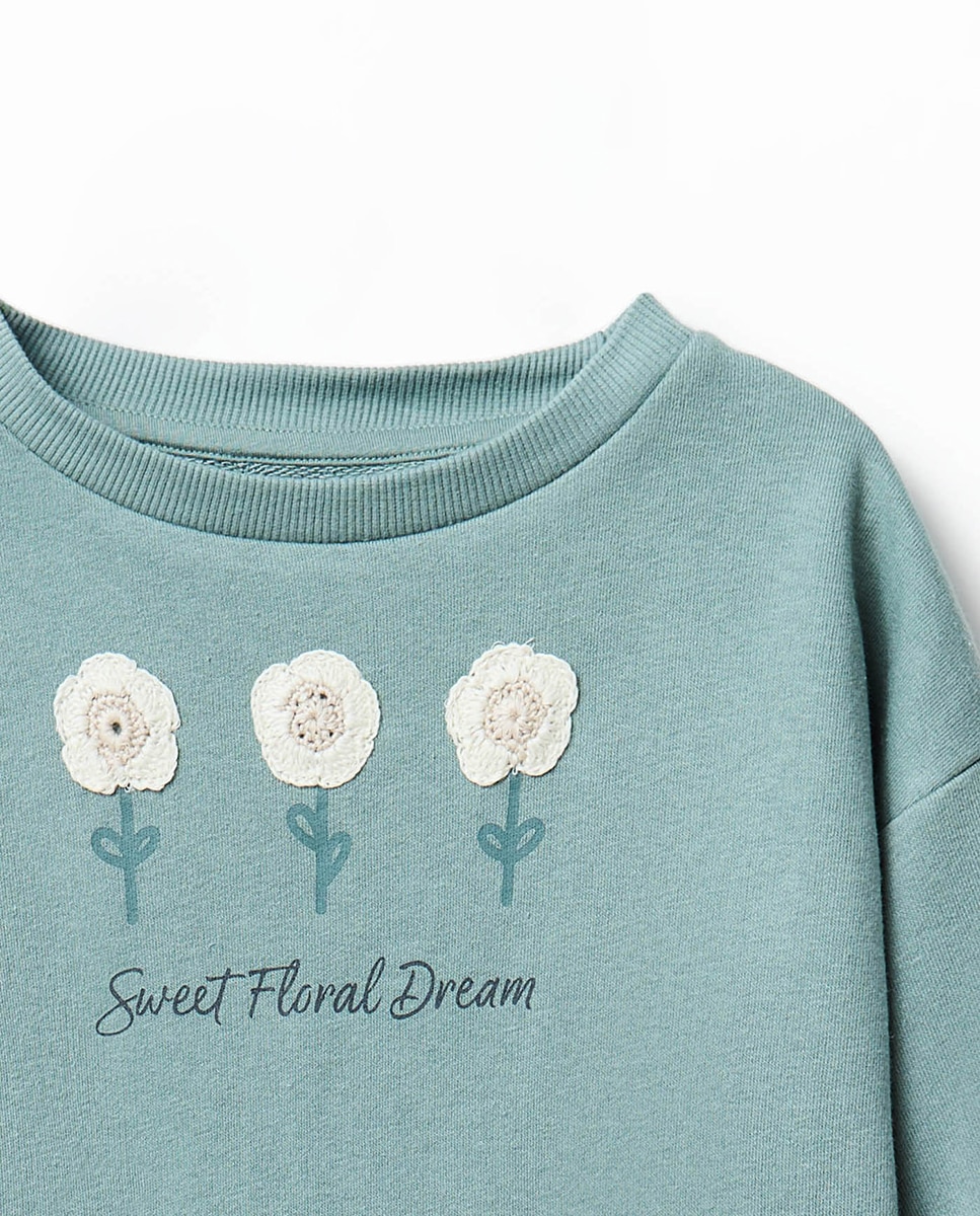 Sweatshirt com Falsa Camisa Sfera 530 Verde Escuro-2