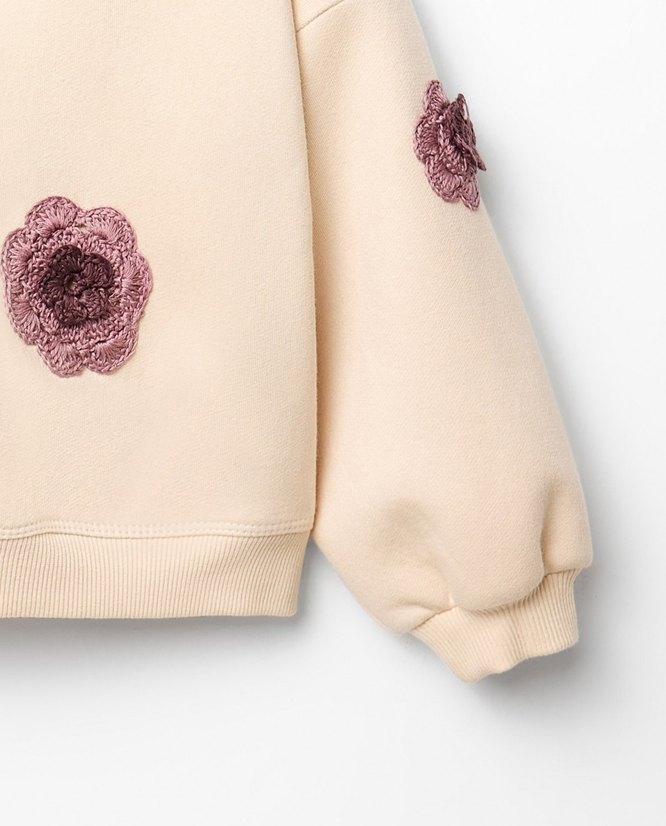 Sweatshirt Multi Crochets Sfera 120 Cru-3