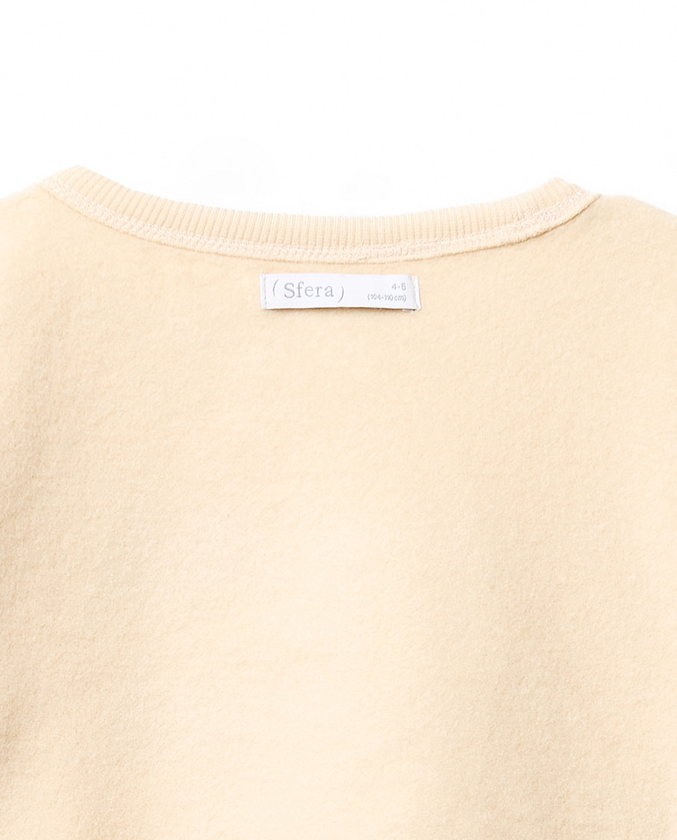 Sweatshirt com Cordão Amore Sfera 120 Cru-4