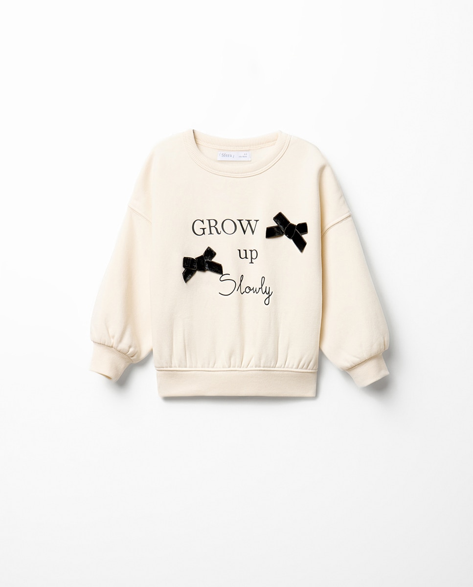 Imagem 0 de Sweatshirt de Veludo com Laços