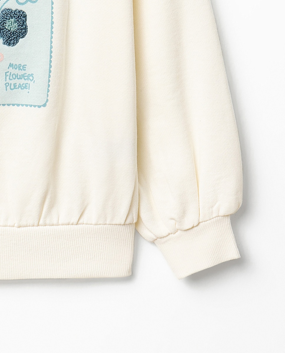 Sudadera picture towel patch - Sfera - 120 Crudo 120 Crudo-3
