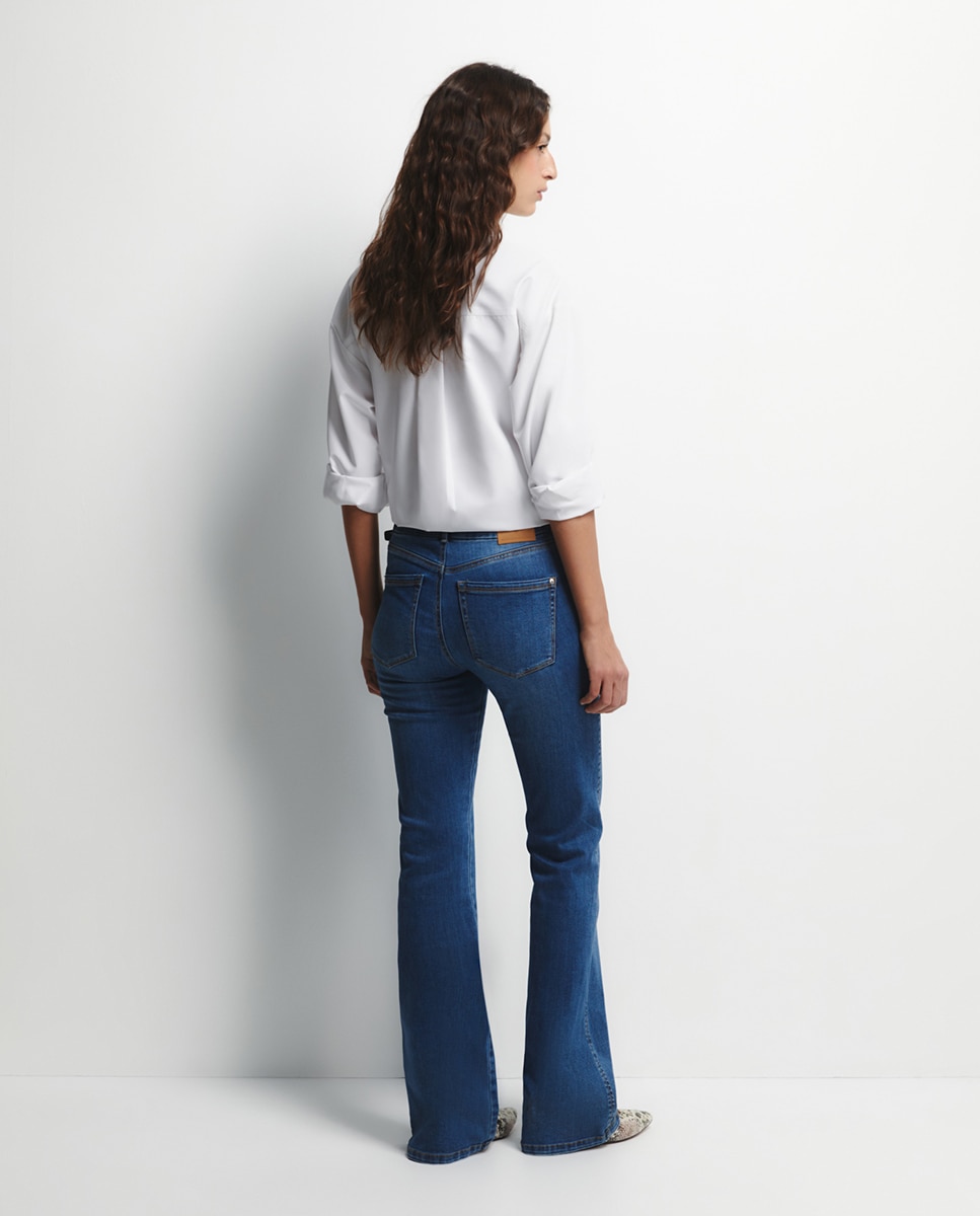 Jeans à Boca de Sino Azul-4