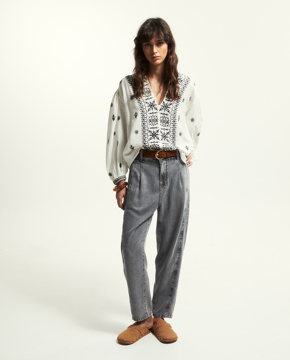 Imagem 0 de Jeans Baggy Tapered