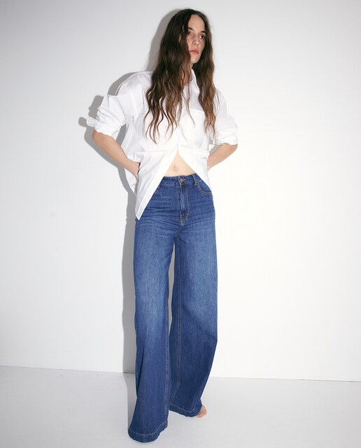 Imagen 0 de Jeans palazzo cintura