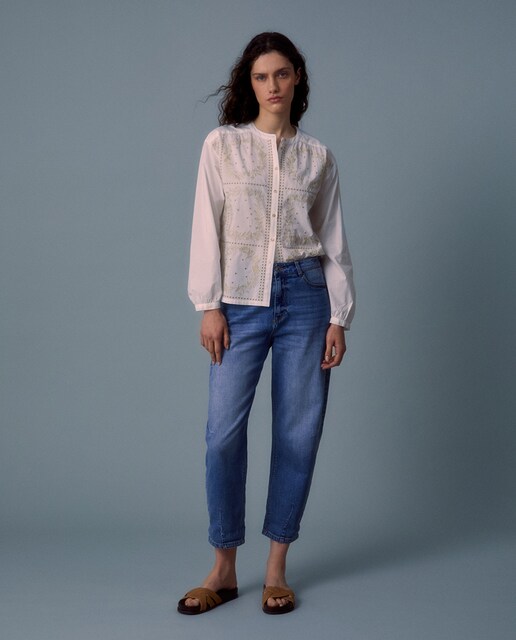 Imagen 0 de Jeans barrel cintura