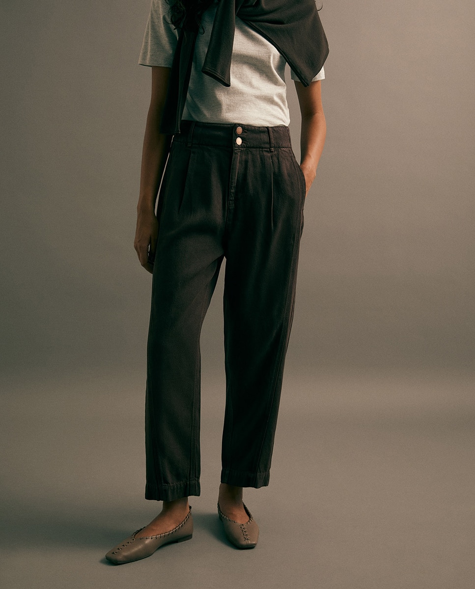Jeans Baggy Tapered Chocolate-2
