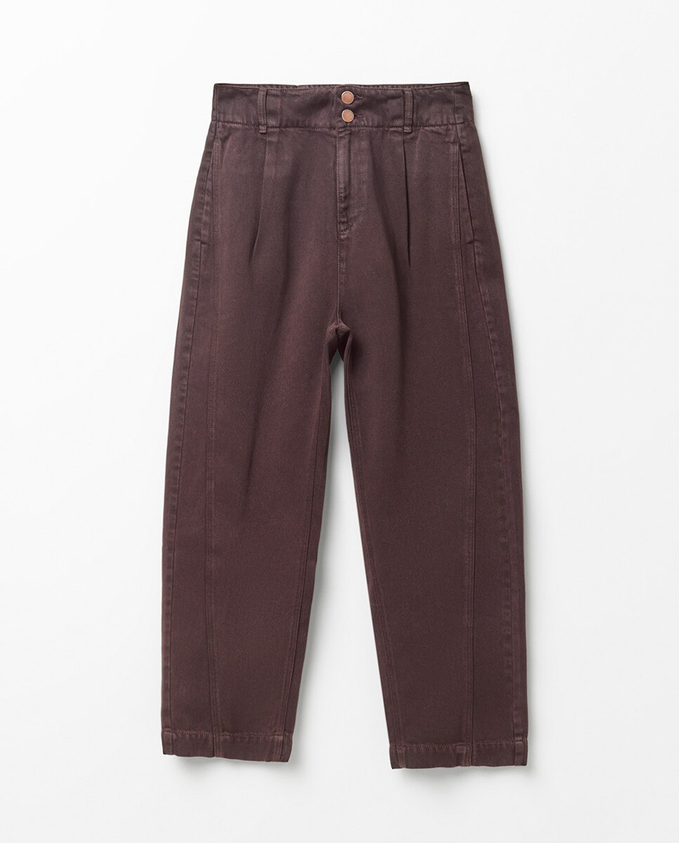 Jeans Baggy Tapered Chocolate-8