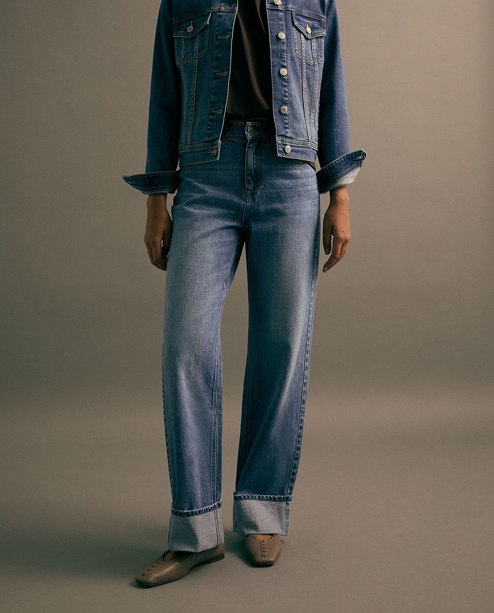 Jeans Straight Azul pálido-3