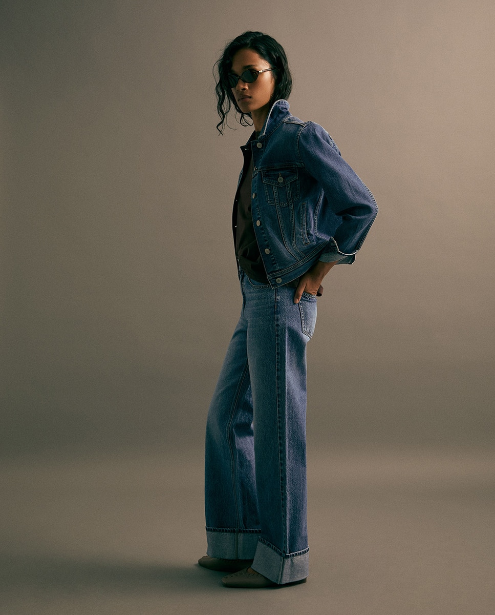 Jeans Straight Azul pálido-5