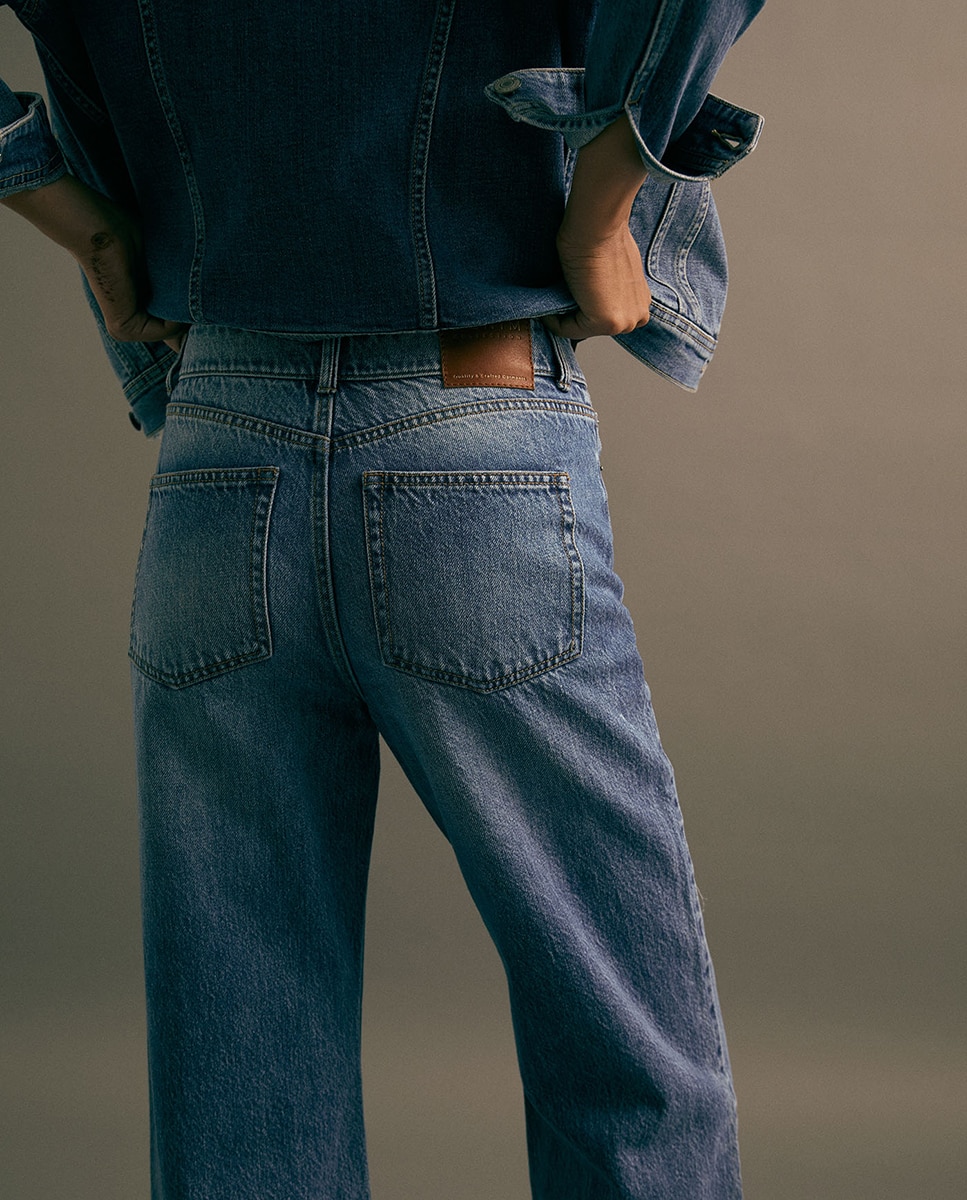 Jeans Straight Azul pálido-7