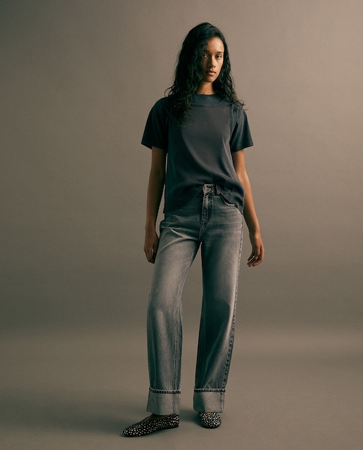 Jeans recto largo