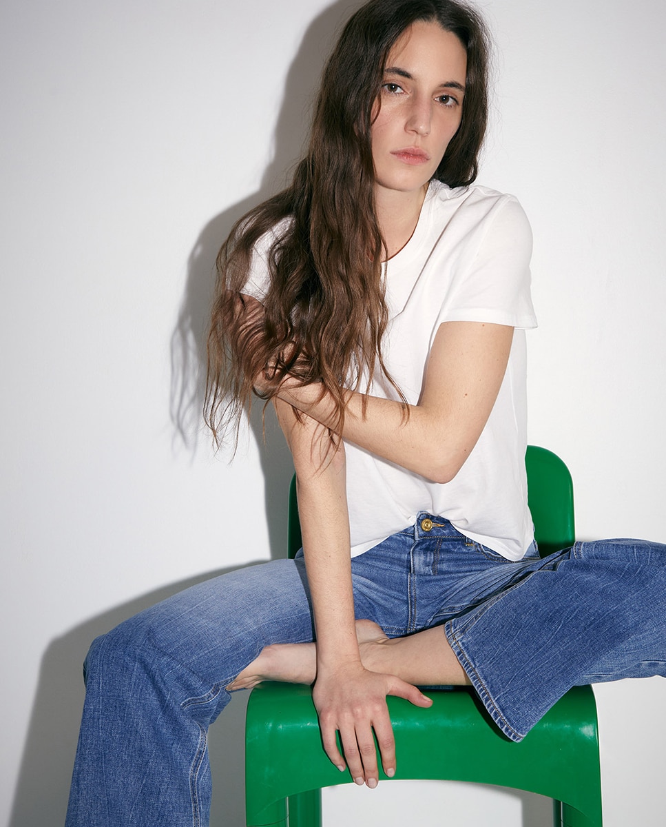 Jeans Straight Largas Azul-5