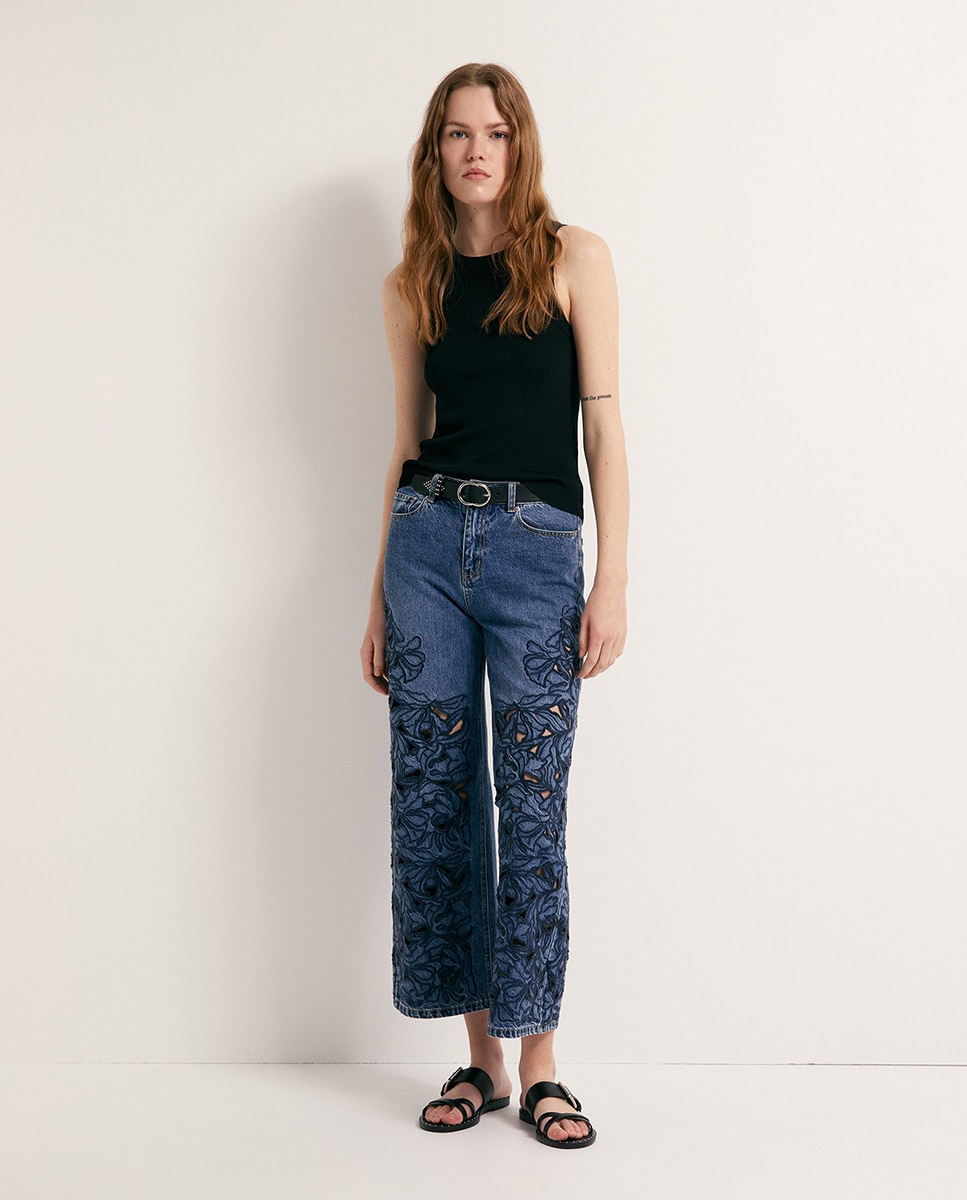 Imagem 0 de Jeans Straight Largas