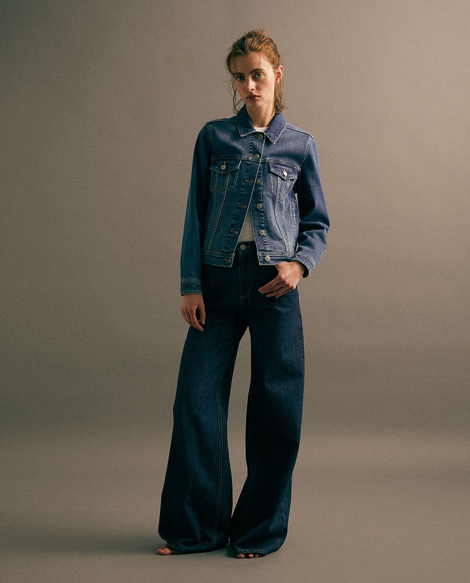 Imagem 0 de Jeans Palazzo com Cintura Subida
