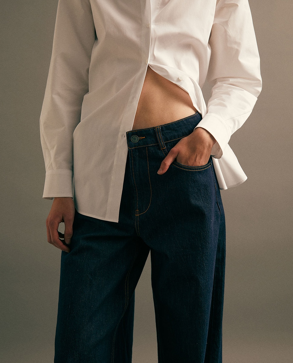 Jeans Straight Largas Índigo-3